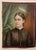 19th century portrait miniature of a woman, signed "R. Cominave" on the right edge, framed in a gilt wood frame....
