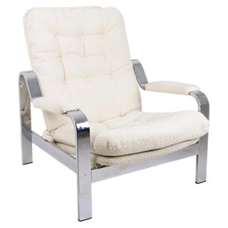 Modular Chrome-Plated Metal Armchair, 1970s For Sale