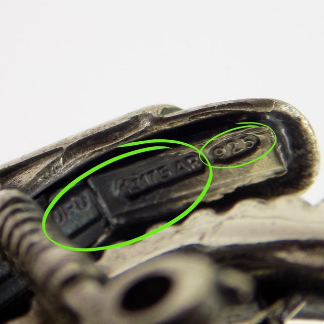 Metal Vintage Italian Handmade Genuine Sterling Silver 925 Large Motorcycle Bike Sculpture Figurine For Sale - Image 7 of 11