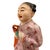 Rose Mid-20th Century Chinese Famille Rose Porcelain Figurine For Sale - Image 8 of 11