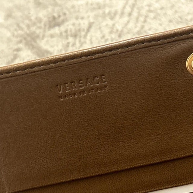 21st Century Gianni Versace Couture Mini Geometric Leather Shoulder Bag For Sale - Image 6 of 8