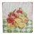 Vintage Batik Still Life with Fruit - 15" Square For Sale
