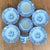 .Up for sale is a beautiful 9-piece mixed collection of antique blue and white transferware in the highly collectible...