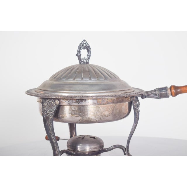 Metal Rechaud with Wooden Handle, 1910s For Sale - Image 14 of 16