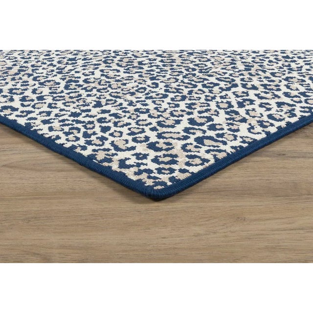 Stark Wildlife Rug, Cobalt, 2'6" X 7' For Sale - Image 6 of 8