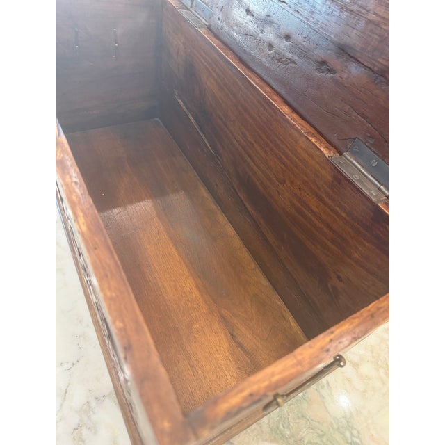 Early 20th Century Unique Vintage Document Box , Hand Carved Fruitwood Solid Storage Documents Box For Sale - Image 5 of 5