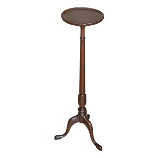1970s Mid Century Mahogany Pedestal Drink/ Plant Stand For Sale