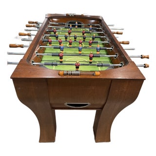Late 20th Century Game Table Foosball “Milan”, Wood Foosball For Sale