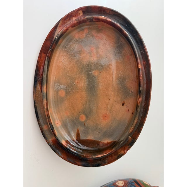 Red Vintage Mexican Tlaquepaque Redware Lidded Casserole Dish For Sale - Image 8 of 9