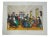 Antique Lithograph "Quilting Party" For Sale