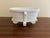 Vintage French Country White Porcelain Rope-Form Cachepot For Sale - Image 11 of 12