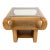Side Table -1970s California Modern Sculptural Oak Side Table With Smoked Glass Top For Sale