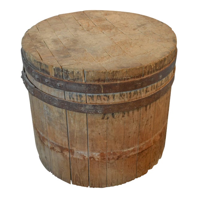 Mid 19th Century Large Round Butcher Block For Sale