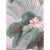 Mid-Century Modern Vintage Oil Painting of Geraniums and Dragonfly For Sale - Image 3 of 7