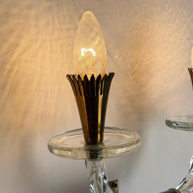 Art Deco Wall Lights by Archimede Seguso, 1938, Set of 2 For Sale - Image 15 of 18