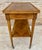 Brown Neoclassic French Marquetry Side Table With One Drawer And Wheels 1940s For Sale - Image 8 of 18