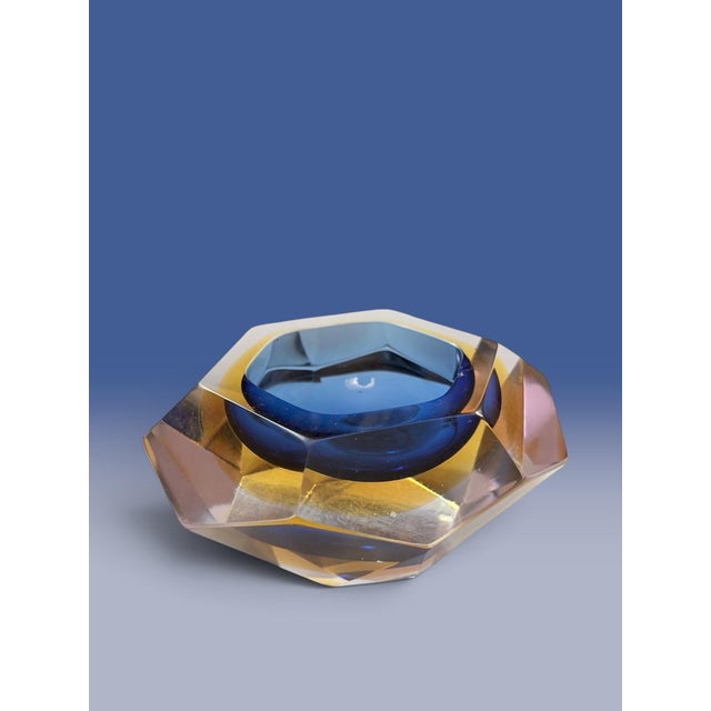 Contemporary 1970s Murano Sommerso Bowl For Sale - Image 3 of 4