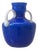 Blue Opal Glass Handle Vase from Opalina Fiorentina, Italy, 1960s For Sale