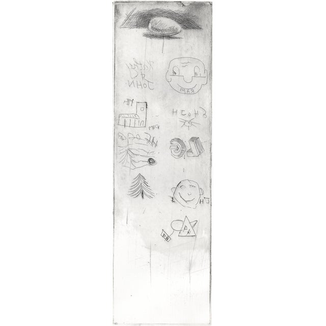 1993 Triptych Etching in the Manner of Jean-Michel Basquiat For Sale In New York - Image 6 of 7