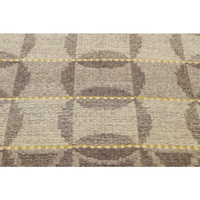 Mid 20th Century Vintage Swedish Deco Kilim Rug, 05'02 X 07'09 For Sale - Image 4 of 10