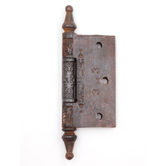 Set of Antique 3 X 3 In. Victorian Cast Iron Butt Door Hinges For Sale - Image 6 of 6