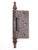 Set of Antique 3 X 3 In. Victorian Cast Iron Butt Door Hinges For Sale - Image 6 of 6