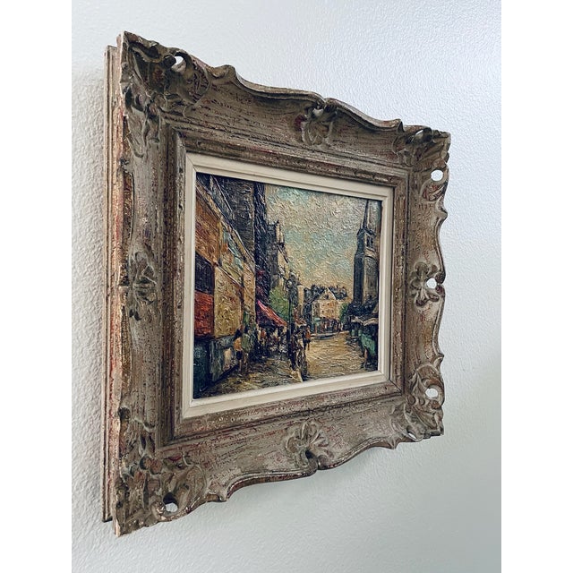 French 1970s Impressionist Parisian City Scene Signed E Perez Oil on Canvas, Framed For Sale - Image 3 of 10