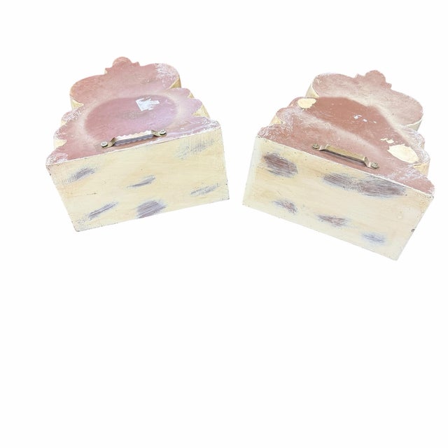 Vintage Rococo Style Decorative Wall Bracket - A Pair For Sale - Image 6 of 6