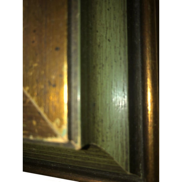 Blue Peaceful Mid Century Painting of Sailboats For Sale - Image 8 of 9