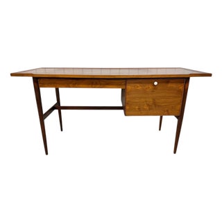 Mid-Century Modern Drexel Declaration Walnut Writing Desk - Refinished! For Sale