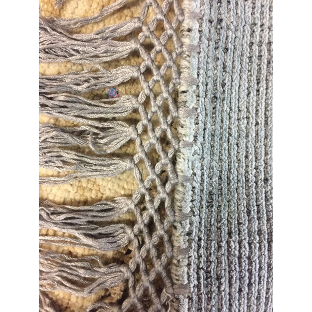 2010s Contemporary Simplicity Aqua/Silver Rug - 6'9" X 10' For Sale - Image 4 of 8