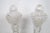 1940s Bohemian Crystal Salt and Pepper Shaker Pair of 2 Pedestal Base Cut Glass For Sale - Image 4 of 12