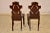 Wood Pair of 19th Century English Mahogany Hall Chairs For Sale - Image 7 of 10