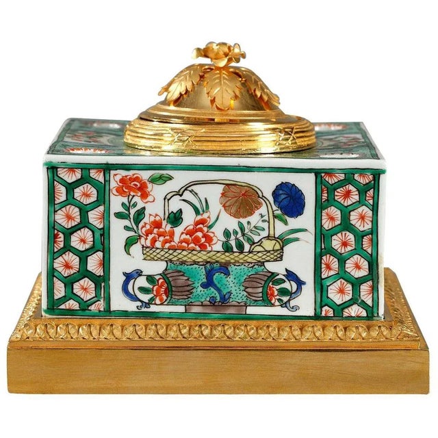 Famille Verte Porcelain Inkwell from Samson For Sale - Image 10 of 10