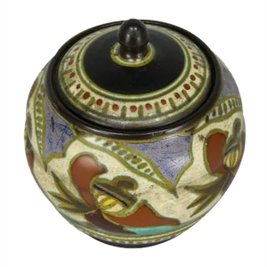 Art Deco Ceramic Bombonera