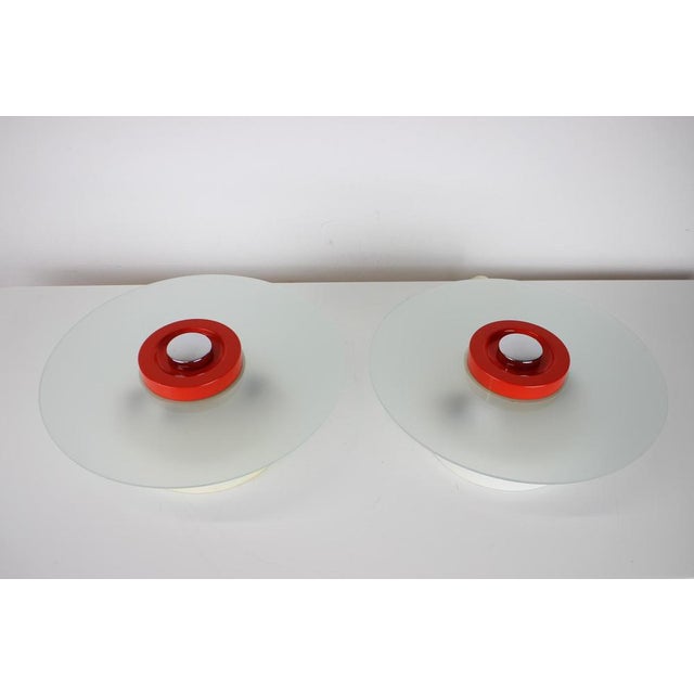 Made in Czechoslovakia. Made of milk glass, metal. The lamp is cleaned. Fitted with new wiring. US adapter included. This...