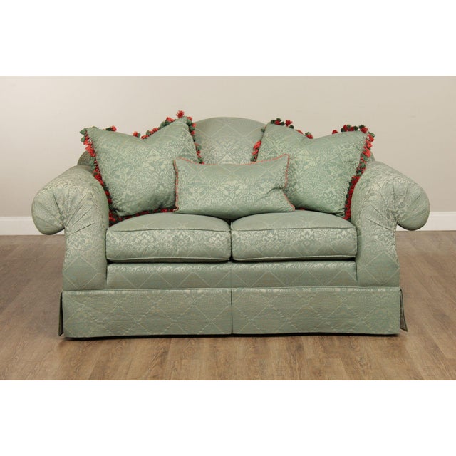 High Quality Vintage Custom Upholstered Rolled Arm Sofa Settee