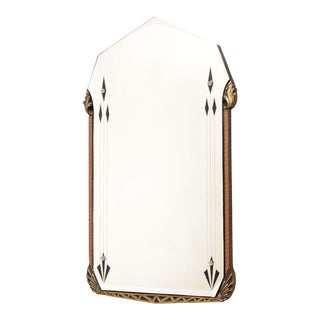 Chicago Mirror and Art Glass Co. 1930's Art Deco Accent Mirror For Sale