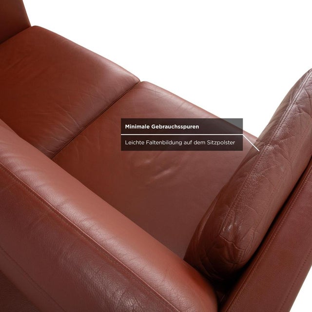 Ego 2-Seater Sofa in Brown Leather from Rolf Benz For Sale - Image 5 of 12
