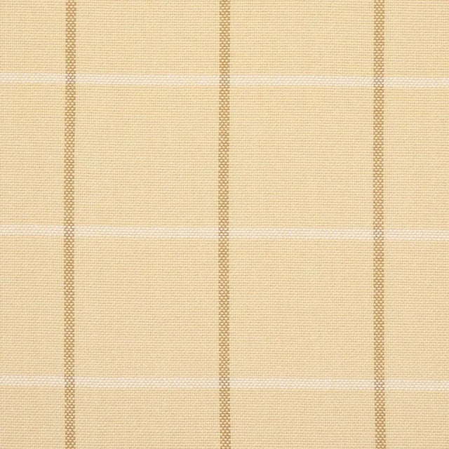 Contemporary SAMPLE - Schumacher X Mark D. Sikes Frannie Windowpane Fabric In Camel For Sale - Image 3 of 4