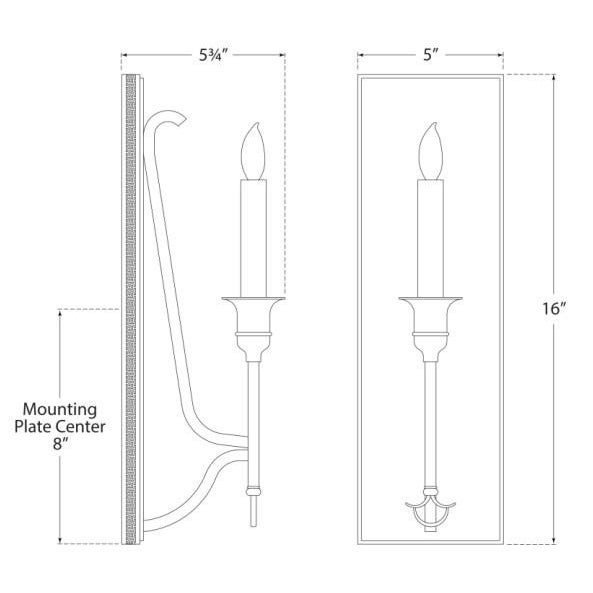 Visual Comfort John Rosselli for Visual Comfort Signature Savannah Sconce in Sheffield Nickel For Sale - Image 4 of 4