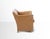 Vintage Italian Light Brown Leather Armchair, Mid-20th Century For Sale - Image 3 of 8