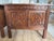 1920s Gothic Revival Hand-Carved Walnut Cabinets/Side Tables - Pair For Sale - Image 5 of 12