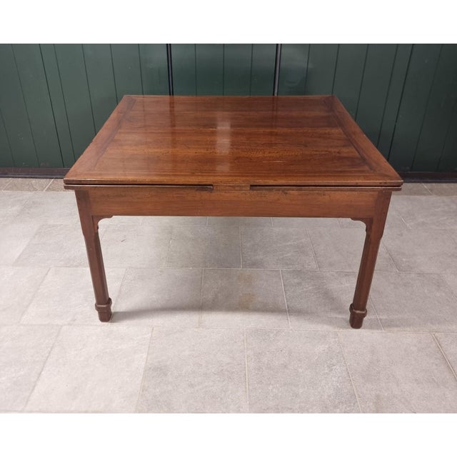 Wood Extendable Table in Walnut, 1770 For Sale - Image 7 of 9