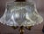 Hollywood Regency Vintage Leaded Shade Hollywood Regency Style Solid Brass Table Lamp For Sale - Image 3 of 4