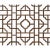 Square Raw Plain Wood Flower Geometric Pattern Wall Panel For Sale - Image 4 of 5