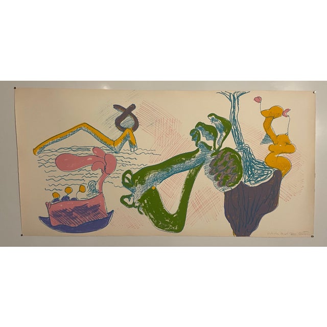 Cream John Altoon, 1960's California Pop Art Abstract Expressionist LA Lithograph "About Women", 1965-1966 For Sale - Image 8 of 9