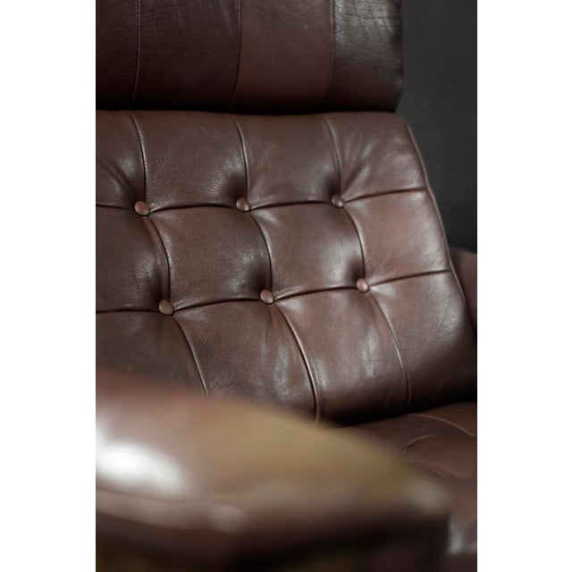 This lounge chair was manufactured by the Danish manufacturer Lystager Industri during the 1970s. The armchair is...