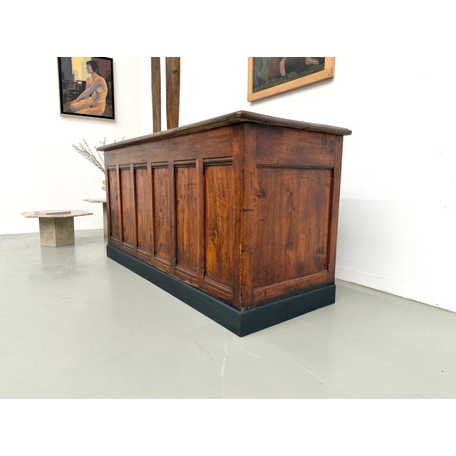 Antique Walnut Trade Counter, 1900 For Sale - Image 17 of 18