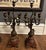 Don't miss out on this exquisite pair of 19th Century French patinated bronze spelter and rouge griotte marble candelabras...